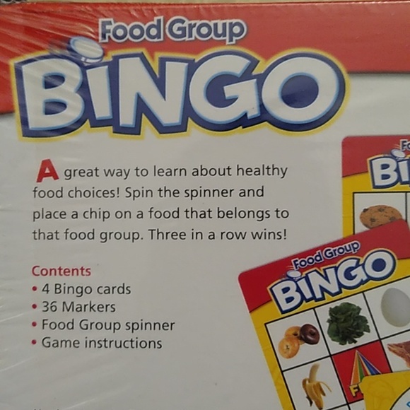 Kids Game Food Recognition Bingo New - Picture 3 of 6
